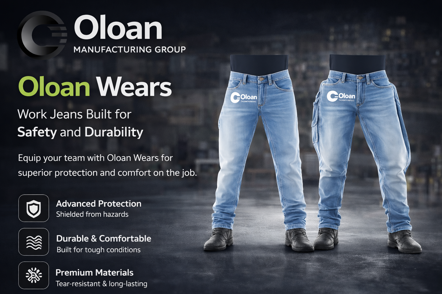 Oloan Airbag-Jeans Front View